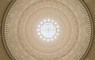 Courtesy Shawmut Design and Construction MIT Dome oculus interior view