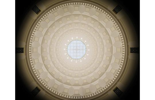 Courtesy Shawmut Design and Construction MIT Dome oculus interior view