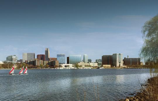 Kendall Square from the Charles Kendall Square from the Charles