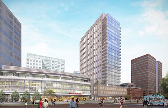 Site 1 View of market (Courtesy Elkus Manfredi Architects) Site 1 View of market (Courtesy Elkus Manfredi Architects)