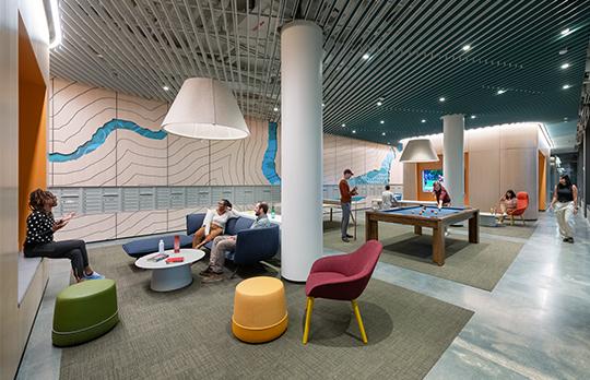 Graduate Junction common area (photo by Chuck Choi)