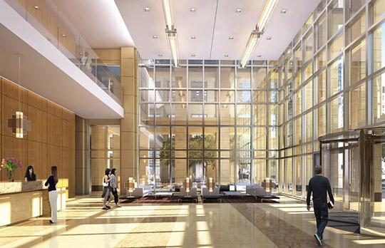 Courtesy Arch Partners 610 Main Lobby