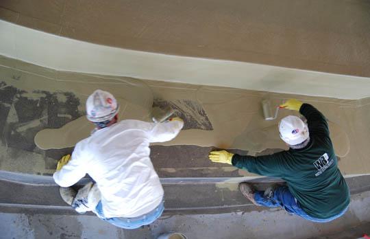 Dome waterproofing work