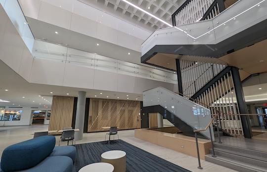 Atrium and stairs (Photo by Matt Bauer)