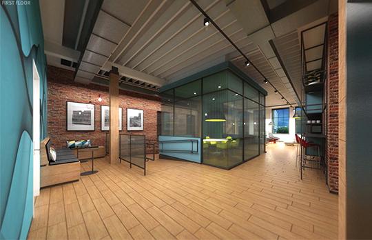 139 Main Street; Courtesy of Arrowstreet 139 Main Street Interior Rendering