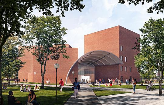 Rendering of Music Building (Courtesy SANAA) Rendering of Music Building (Courtesy SANAA)